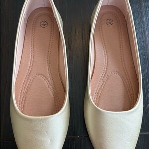 Women's Metallic Ballet Flats